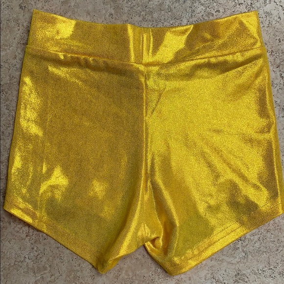 DETAILS DANCEWEAR shorts glittery vibrant yellow - Picture 4 of 5